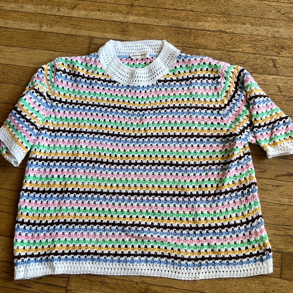 Anna-Kaci Crocheted Top